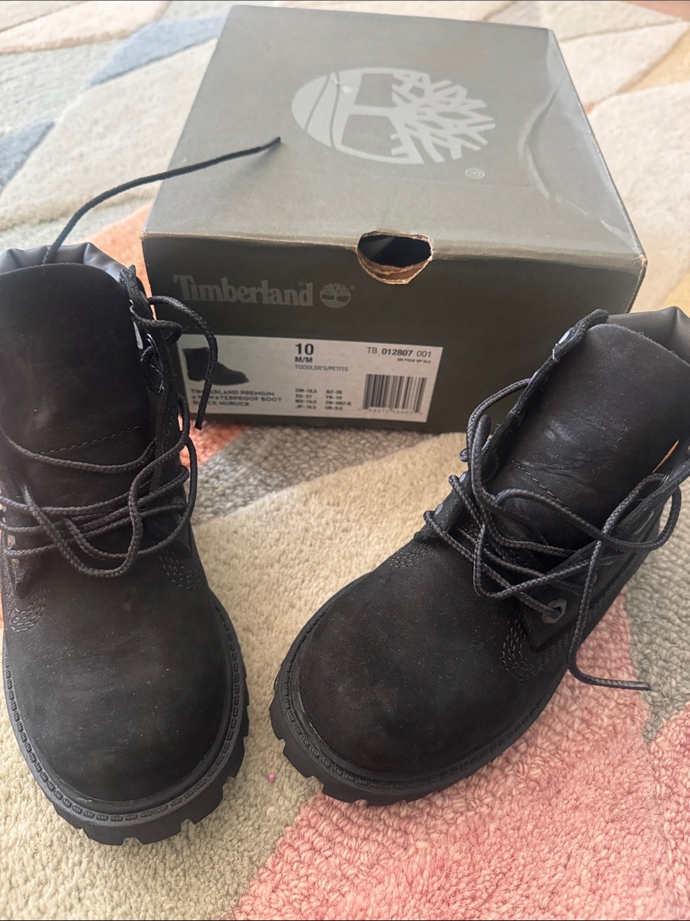 Timberland Kids Black Lace-Up Boot